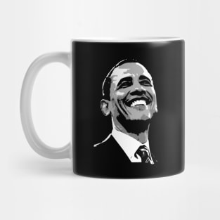 Barack Obama Black and White Mug